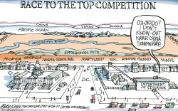 LOCAL CO RACE TO THE TOP  by Mike Keefe