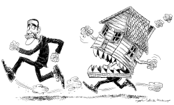 OBAMA AND THE HOUSING CRISIS by Daryl Cagle