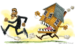 OBAMA AND THE HOUSING CRISIS  by Daryl Cagle