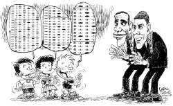 ARNE DUNCAN AND OBAMA LOVE SCHOOL TESTING by Daryl Cagle