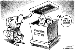 UKRAINIAN ELECTION STOLEN by Patrick Chappatte