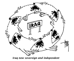 IRAQ INDEPENDENT BW by Arend Van Dam