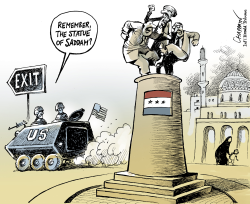 PULLOUT FROM IRAQ by Patrick Chappatte