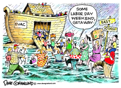 Labor Day weekend and hurricane by Dave Granlund