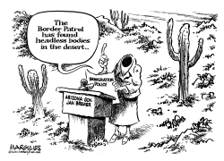 ARIZONA GOVERNOR JAN BREWER AND HEADLESS BODIES by Jimmy Margulies