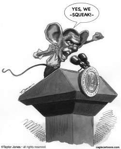 BARACK OBAMA - OF MOUSE AND MAN by Taylor Jones