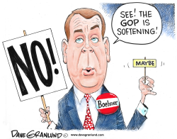 BOEHNER AND PARTY OF MAYBE by Dave Granlund