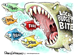 LOCAL BUDGET BITE by Dave Granlund