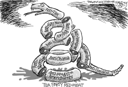 TEA PARTY RED MEAT by Pat Bagley