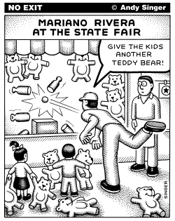 MARIANO RIVERA AT THE STATE FAIR by Andy Singer