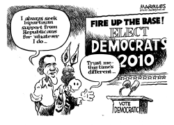 OBAMA TRIES TO FIRE UP DEMOCRATS by Jimmy Margulies