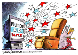 POLITICAL AD BLITZ by Dave Granlund