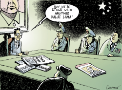 CHINESE DISSIDENT GETS THE NOBEL by Patrick Chappatte