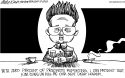 NORTH KOREAN SUCCESSION  by Mike Keefe
