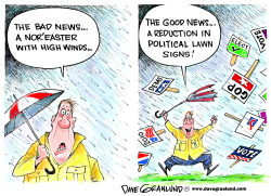NOR'EASTERS AND POLITICS by Dave Granlund