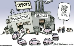 TOYOTA PROACTIVE RECALLS  by Mike Keefe