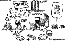 TOYOTA PROACTIVE RECALLS by Mike Keefe