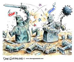 MID-TERM ELECTION FIGHT TO FINISH by Dave Granlund