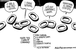 CHAIN OF COMMAND by Mike Keefe