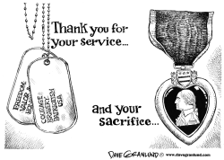 Veterans Day service and sacrifice by Dave Granlund