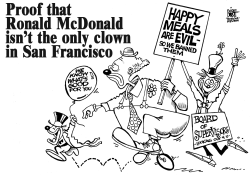 CLOWNS OTHER THAN RONALD, B/W by Randy Bish
