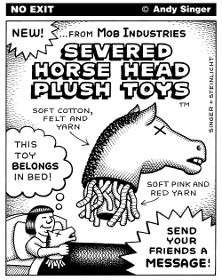 SEVERED HORSE HEAD TOY by Andy Singer
