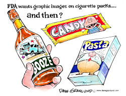 FDA PLAN FOR CIGARETTE WARNINGS by Dave Granlund