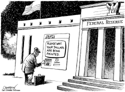 FED WEAKENS THE DOLLAR by Patrick Chappatte