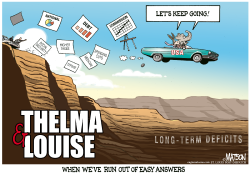 THELMA & LOUISE RUN FROM DEFICIT COMMISSION RECOMMENDATIONS- by R.J. Matson