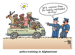 POLICE-TRAINING IN AFGHANISTAN by Arend Van Dam