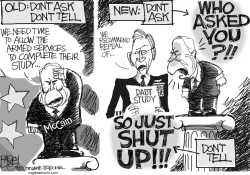 DONT ASK OR TELL by Pat Bagley