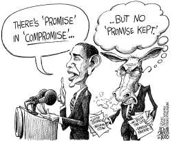 PROMISE IN COMPROMISE by Adam Zyglis