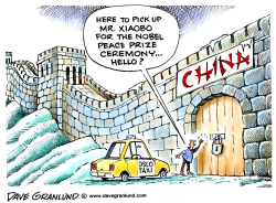 NOBEL PEACE PRIZE WINNER XIAOBO by Dave Granlund