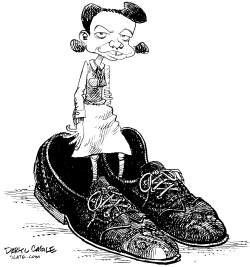 BIG SHOES TO FILL by Daryl Cagle