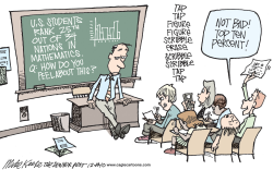 US MATH SCORES  by Mike Keefe