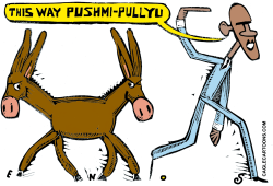 PUSHMI-PULLYU DEMOCRATS  by Randall Enos