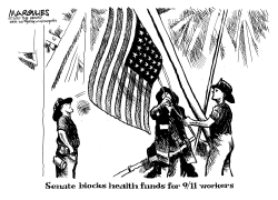 NO HEALTH FUNDS FOR 9/11 WORKERS by Jimmy Margulies