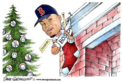 RED SOX CHRISTMAS by Dave Granlund
