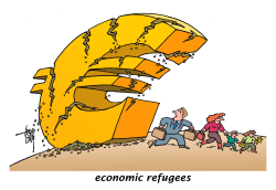 EURO AND ECONOMIC REFUGEES by Arend Van Dam