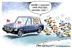 OBAMA AND MICHAEL VICK REMARKS by Dave Granlund