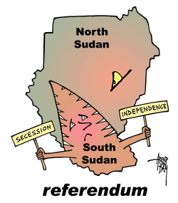SUDAN REFERENDUM NORTH-SOUTH by Arend Van Dam