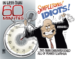 LOCAL- PA ED RENDELL BLOWS UP ON 60 MINUTES,  by Randy Bish