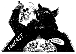 DISNEY AND COMCAST by Sandy Huffaker