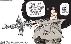 GUN CONTROL  by Mike Keefe