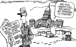 SENATOR UDALLS SUGGESTION  by Mike Keefe