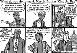 MARTIN LUTHER KING JR DAY BW by Steve Greenberg