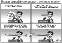 MAJORITY LEADER CANTOR DAY by R.J. Matson