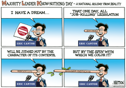 MAJORITY LEADER CANTOR DAY- by R.J. Matson