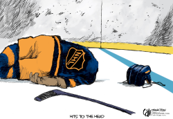 CANADA NHL HEAD SHOT by Cam Cardow