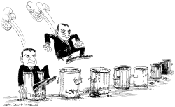 DESPOTS IN THE TRASH by Daryl Cagle